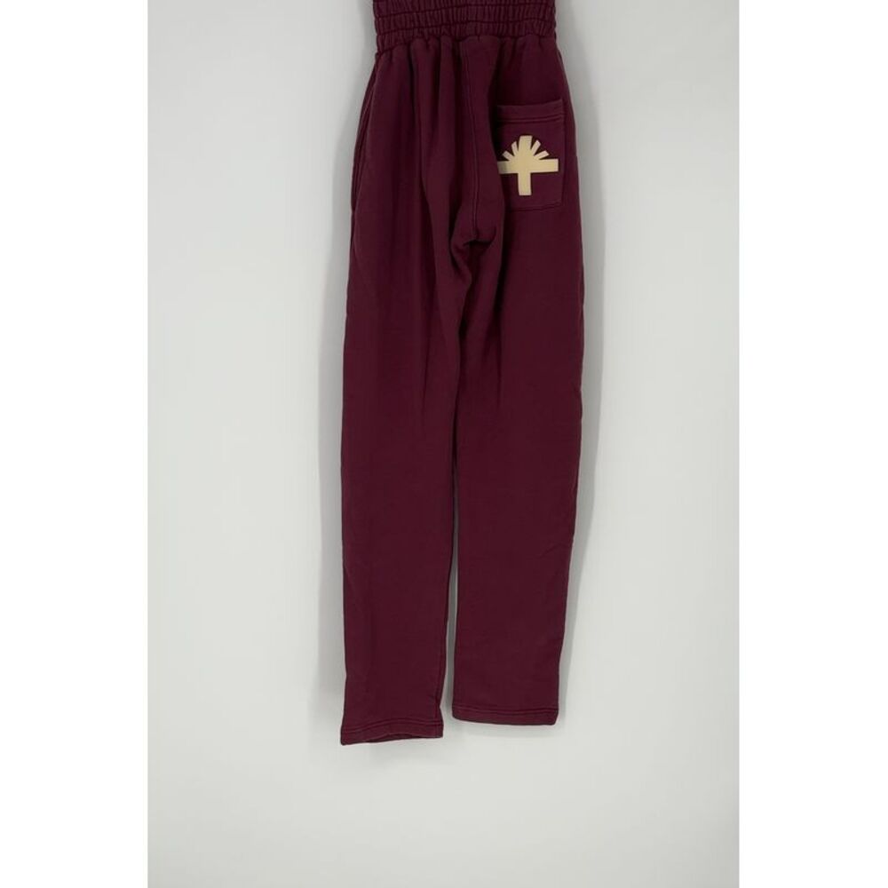 Vertabrae Cream Graphic Cotton Pull-On Sweatpants